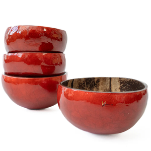 Tazón para ensalada de concha de coco con incrustaciones de nácar de Vietnam, tazón decorativo reutilizable para servir en restaurantes, hogares y cocinas. - Product Image 2