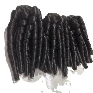 ราคาขายส่ง ผมแท้ธรรมชาติแบบลอนเดี่ยวจากผู้บริจาคคนเดียว ผมเวอร์จินแท้ ต่อผมแบบปลายแบน ดับเบิ้ลดรอน ลอนลึก แบบหยิกฟู - Product Image 2