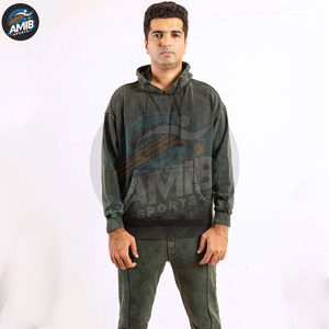 Chándales Casuales con Capucha y Lavado Ácido para Hombre, Corte Regular, Hechos a Medida, Diseño Premium de Alta Calidad, Pakistán - Product Image 2