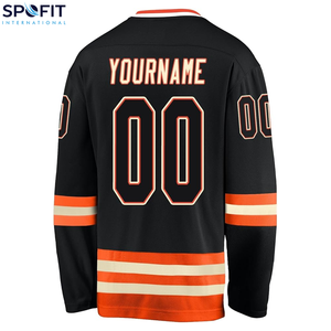 เสื้อฮอกกี้น้ำแข็งคุณภาพสูงแบบกำหนดเอง ผลิตภัณฑ์ล่าสุด พิมพ์ลายแบบซับลิเมชั่น แห้งเร็ว บริการ OEM ชุดกีฬา เสื้อฮอกกี้ - Product Image 3