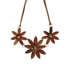 สร้อยคอไม้ทำมือระดับพรีเมียม เป็นมิตรกับสิ่งแวดล้อม สำหรับผู้หญิง งานฝีมือไม้ไผ่และไม้คุณภาพสูง - Product Image 3