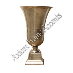 Vase en métal doré soufflé à la main moderne Axiom Home Accents élégant et élégant pour décor de bureau à domicile Vase de table anti-renversement - Product Image 5