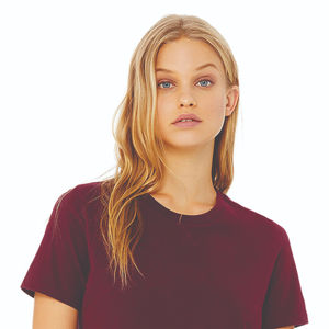 T-shirt à manches courtes pour femme, 100% coton peigné et filé à anneaux Airlume, 32 Single, 4,2 oz, couleur marron, coupe décontractée, nouvelle arrivée - Product Image 4