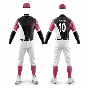 Custom Color High Quality Manufacturer Softball Uniform Moisture-Wicking Quick Dry Summer Wear Lightweight <b>Baseball</b> Player <b>Set</b> - Product Image 1