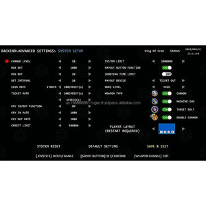 ตู้เกมนักล่าตกปลาแบบปรับแต่งได้4ผู้เล่นหน้าจอ LCD ขนาด55นิ้ว
