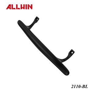 Poignée de porte de patio en zinc avec revêtement en poudre noire moderne, poignée de porte de placard, quincaillerie de porte - Product Image 2