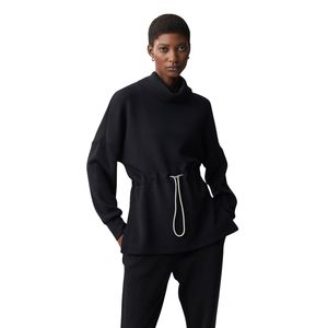 Sudadera Extra Grande de Invierno para Mujer, con Cordones Ajustables en la Cintura, Logotipo Personalizado en la Parte Delantera, Calidad Premium, Ecológica, 100% Algodón - Product Image 1