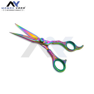 Ciseaux de barbier de qualité supérieure, ciseaux de coiffure multicolores arc-en-ciel, ciseaux de coupe de cheveux, ciseaux de barbier de qualité professionnelle pour les stylistes - Product Image 6