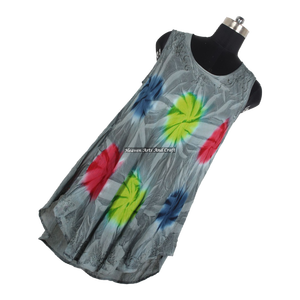 Nouvelle Robe Longue Sexy Tie-Dye Faite à la Main pour Soirée et Plage, Style Bohème Gypsy en Rayonne, Vente en Gros 2026 - Product Image 3