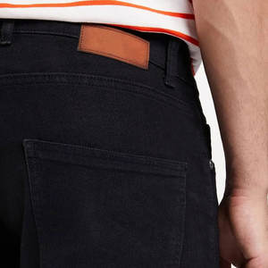 Pantalones Vaqueros Casuales de Cintura Media, Corte Recto, con Botones, Transpirables, de Color Sólido, Servicio OEM, de Algodón Grueso para Invierno, Color Oscuro - Product Image 5