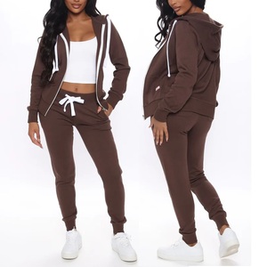 Pantalon de sport ample sur mesure, couleur unie, en molleton épais, coupe droite, et pantalon de survêtement décontracté, automne-hiver - Product Image 3