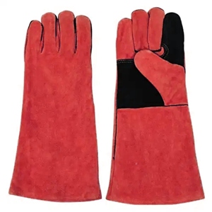 Gants de soudeur robustes en cuir de vachette pleine fleur, résistants à l'abrasion et à la chaleur, équipement de sécurité pour la construction - Product Image 5