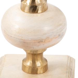 Juego de Portavelas Modernos Foxx con Base de Madera Esculpida en Capas, Portavelas Decorativos para Mesa de Comedor, Juego de 3 - Product Image 3