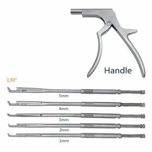 Kit d'instruments orthopédiques vétérinaires pour la colonne vertébrale, comprenant un Rongeur Kerrison rotatif et un ensemble de laminectomie rotative en acier inoxydable, par Grip Surgical - Product Image 2