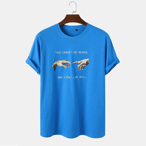 Camisetas de Hombre al por Mayor 2026, 100% Algodón, Estilo Urbano, Ecológicas, Transpirables, con Logotipo de Marca Personalizado, Ropa de Moda - Product Image 1