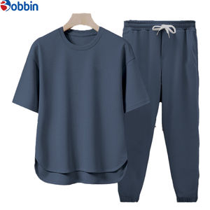 Conjuntos de verano cómodos para correr, 2 piezas para parejas, conjunto de ropa de hombre de alta calidad, chándal de manga corta unisex - Product Image 1