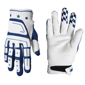 Gants de course moto d'hiver noirs en nylon, demi-doigts, compatibles écran tactile, imperméables, auto-chauffants et respirants - Product Image 6