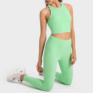 Ensemble de yoga pour femmes au design optimal, personnalisé, en Spandex/Nylon, séchage rapide, respirant, 2 pièces, haute qualité, prix bas pour la vente en ligne - Product Image 2