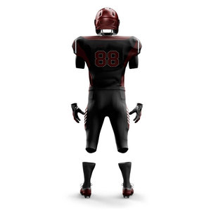 Polyester Uniform Set Stretchable Solid Color Custom Size Short Sleeve American Football Sets Uniform <b>Compression</b> Breathable - Product Image 5