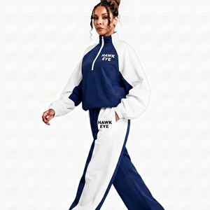 Conjunto Deportivo de Dos Piezas para Mujer, Chaqueta y Pantalones con Paneles en Contraste, Ligero, Cortavientos, Ropa Deportiva, Logotipo Personalizado, Proveedor Mayorista - Product Image 6