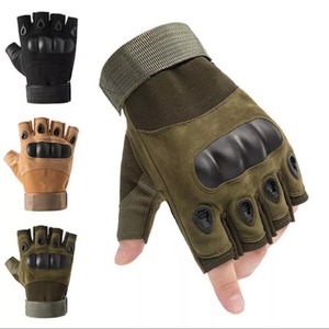 Gants tactiques durables en spandex/polyester à demi-doigts pour la gym, la chasse, le tir, le cyclisme, les sports actifs, les activités de plein air, unisexe - Product Image 5