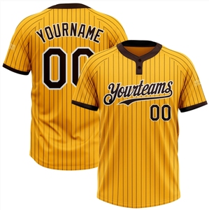 เสื้อเบสบอลคุณภาพสูงแบบสั่งทำพิเศษ คอวีสองกระดุม ผ้าตาข่าย ระบายอากาศได้ดี ไซส์ใหญ่ แห้งเร็ว น้ำหนักเบา เหมาะสำหรับซอฟต์บอล - Product Image 1