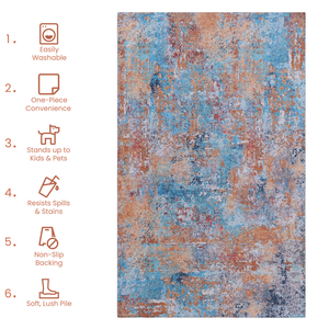 Tappeto e Set di Tappetini Lavabili MAVAL Multi 2 X 3 - Product Image 6