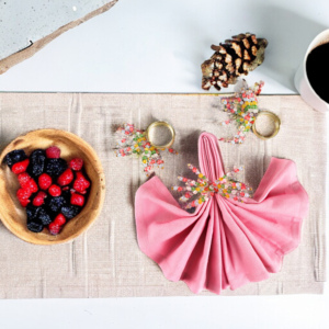 แหวนผ้าเช็ดปากทำมือแหวนผ้าเช็ดปากแฟนซีลูกปัดคริสต์มาส - Product Image 6