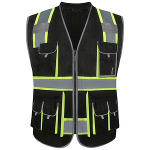 Gilet de travail sans manches haute visibilité, respirant et confortable, design tendance, avec poches - Product Image 4