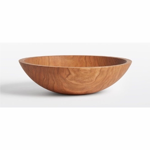 Bol de service en bois fait main, imprimé émail, pour salade et fruits, bol décoratif rustique en bois de manguier, vaisselle de cuisine, bol de rangement - Product Image 5