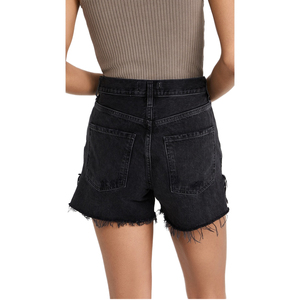 Premium <b>Women</b>’s Casual Denim Shorts with High Waist Fit, <b>Soft</b> Stretch Denim, Clean Tailored Shape, Functional - Product Image 5