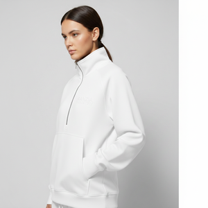 RANZIA Sudadera con capucha pesada para hombre, estilo vintage, con cremallera, lavado ácido, pedrería, streetwear - Product Image 3