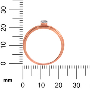 Superior Shine <b>Men</b> Solitaire <b>Ring</b> Luxury Rose Gold Plated <b>Men's</b> Solitaire Diamond <b>Ring</b> Classic Polished Wide Band Engagement - Product Image 5