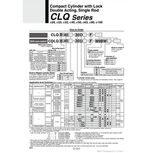 Cilindro compacto SMC Pneumatics, piezas neumáticas de - Product Image 2