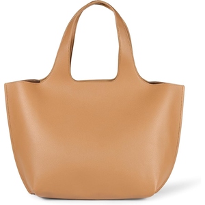 Sac fourre-tout élégant en cuir PU pour femme, grande capacité, design minimaliste, sac à bandoulière avec deux sangles rayées pour le quotidien et le bureau - Product Image 1