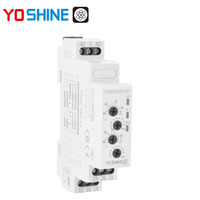 Relais temporisé à double déclenchement DPDT 10A 16A AC/DC 24-240V universel pour rail DIN, relais de contrôle de temps miniature