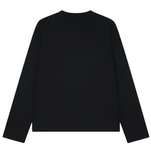 Men Oversized <b>Long</b> Sleeve T Shirt Chest Logo Streetwear Cotton Casual Crewneck Top Wholesale Custom Apparel OEM Supply Factory - Product Image 2
