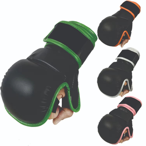 Gants de grappling en cuir personnalisés pour l'entraînement MMA, protection des mains pour le kickboxing, le Muay Thai, gants de boxe MMA à étiquette privée - Product Image 2
