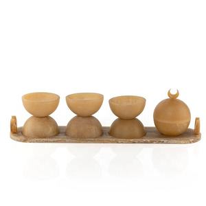 Juego de Servir de Resina y Epoxi de Lujo, Pulido, con Cuencos de >10L, Bandeja, Apto para Lavavajillas, Ecológico, Hecho a Mano, Vajilla Decorativa - Product Image 1