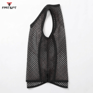 Chaleco Deportivo Transpirable para Hombre, Precio de Fábrica, Chaleco de Malla sin Mangas para Hombre, Chaleco Transparente en Venta - Product Image 6