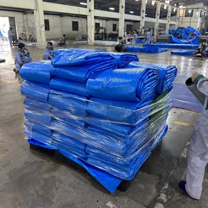 Bâche PE Bleue Haute Durabilité Grande Capacité Couleurs Personnalisées Tailles Personnalisées Résistante au Vent Anti-UV Imperméable Extérieur - Product Image 3
