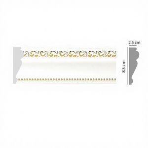 Moulures murales en PS imperméables à l'effet bois |   Moulures décoratives en polystyrène pour la décoration intérieure, vente en gros d'usine - Product Image 1