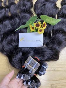 Extensions de cheveux à bande ondulée naturelle soyeuse et lisse sans perte ni emmêlement faite au Vietglobal cheveux - Product Image 6