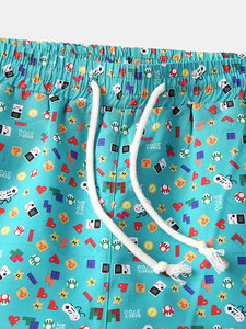 Shorts imprimés décontractés pour hommes, style streetwear, été, impression par sublimation personnalisée de haute qualité et prix abordable, taille mi-haute, shorts graphiques - Product Image 3