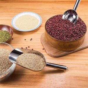 Cuillère à glace en acier inoxydable, cuillère en métal robuste pour la cuisine, les fêtes, les mariages, les bonbons, la farine, les céréales et la préparation des aliments, passe au lave-vaisselle - Product Image 3