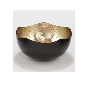 Premium Fancy Hammered Texture Gold Plated Round Bowl Modern Design Cheap Wholesale Tableware Bowl for Restaurant Serving Bowl - Product Image 3