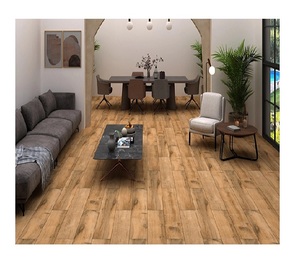 Materiales de Construcción, Baldosas de Parqué de Madera de 20x120 y 9mm de Espesor para Piso, Fábrica Morbi, Porcelana con Borde Rectificado - Product Image 5