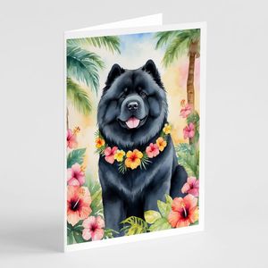 Lunatique Chow Chow Luau A7 Cartes De Voeux Pack de 8 Cartes De Note Vierges avec Enveloppes Taille 5x7 - Product Image 1