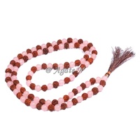 Vente en gros d'agate noire du Botswana, perle à facettes Jap Mala, pierres précieuses naturelles Jap Mala, cristaux de guérison de l'agate Mart