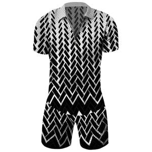 Conjunto deportivo de dos piezas personalizado para hombre, suéter de verano para entrenamiento, venta al por mayor. - Product Image 1